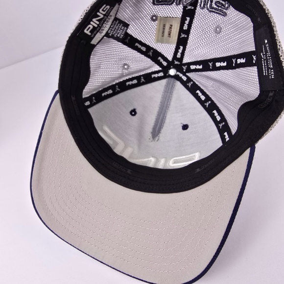 Ping Flexfit 110 Snapback Mesh Back Trucker Golf Hat Blue - Picture 7 of 8